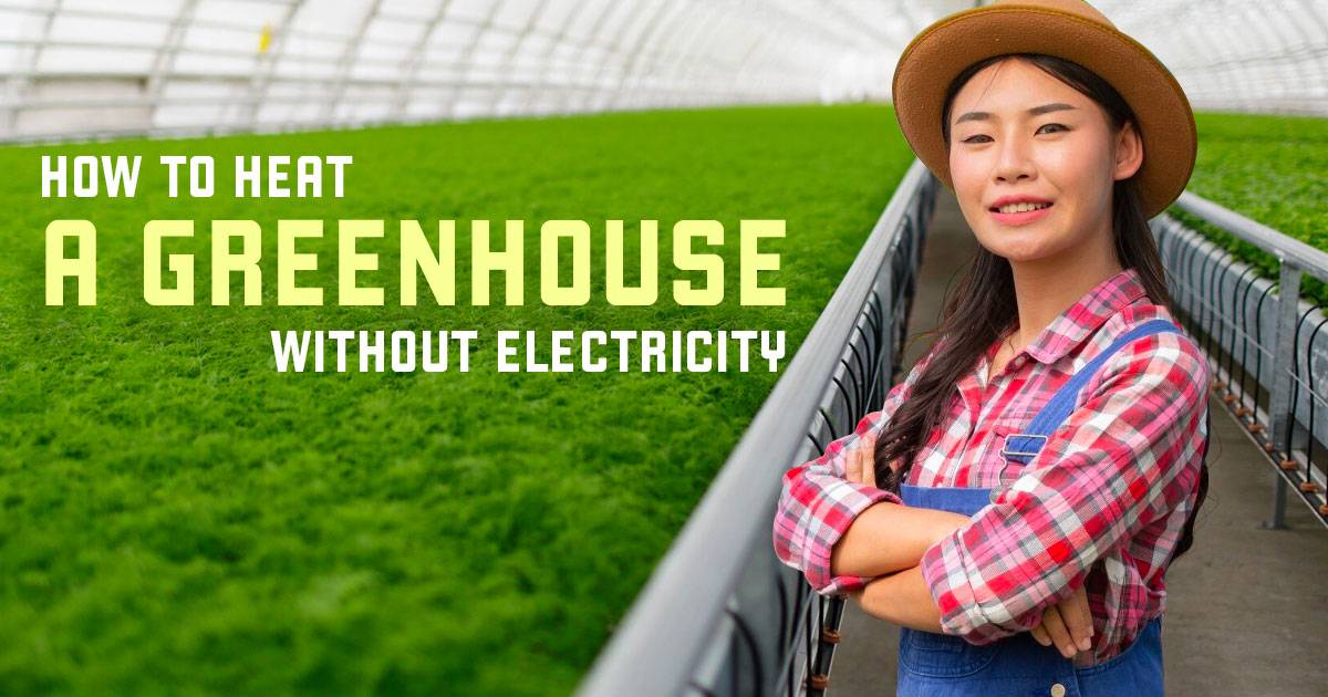 how to heat a greenhouse without electricity