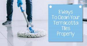 how to clean terracotta tile