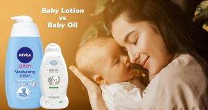 baby oil vs lotion
