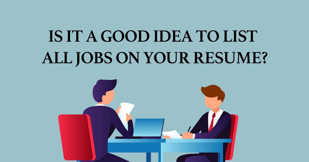 how many jobs should you list on a resume