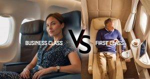 difference between business class and first class