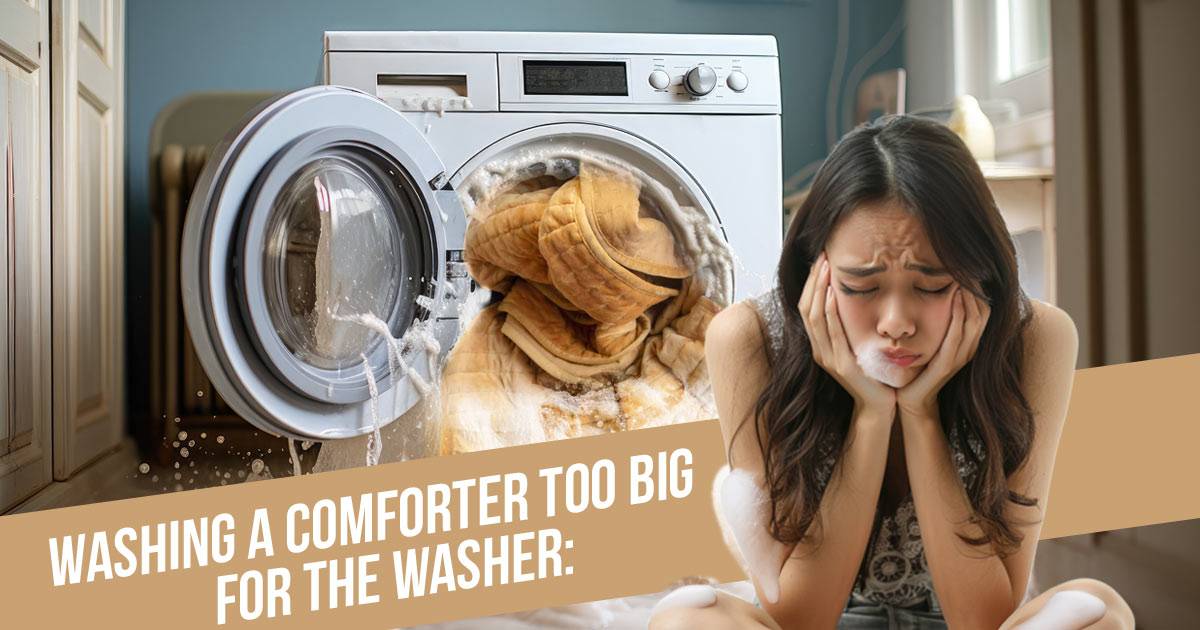 washing a comforter too big