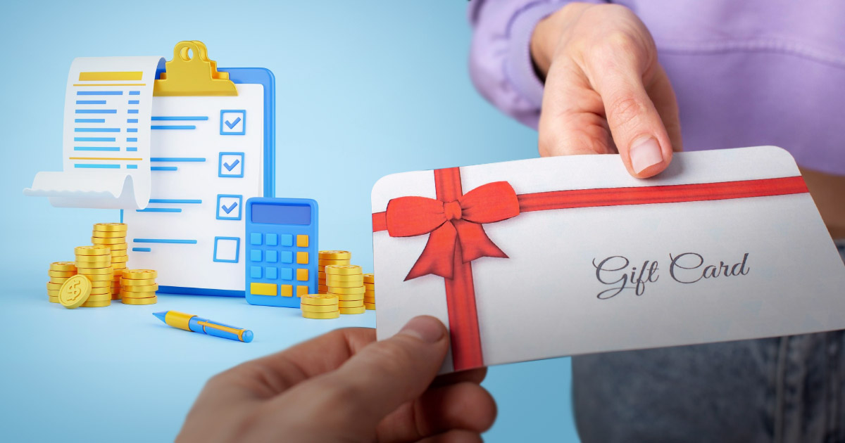 are gift cards taxable