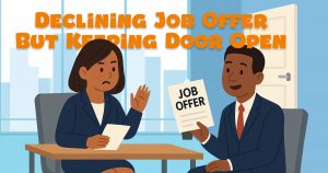 How to turn down job offer but keep the door open