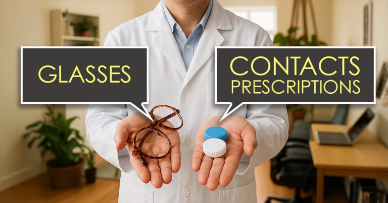 glasses vs contacts prescriptions